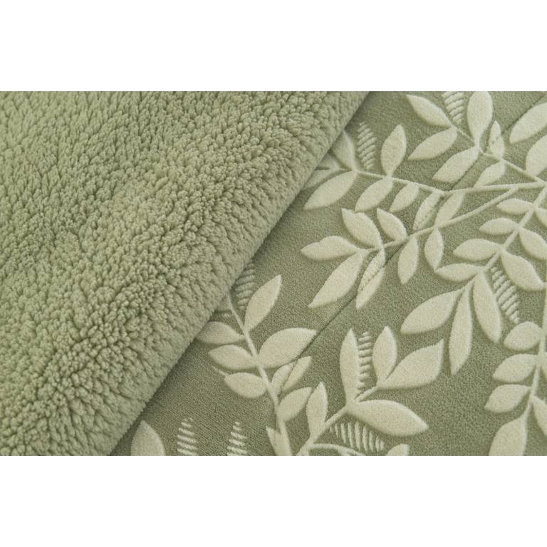EDREDÓN JACQUARD CORALINA SHERPA CON FUNDAS DE COJÍN. (verde, Cama 090:180x270)