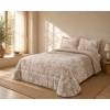 EDREDÓN JACQUARD CORALINA SHERPA CON FUNDAS DE COJÍN. (beige, Cama 180:280x270)