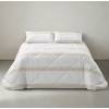 CONJUNTO EDREDON ESTAMPADO RAYAS (mostaza, Cama 150:250x270)