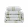 CONJUNTO EDREDON ESTAMPADO RAYAS (verde, Cama 105:200x270)