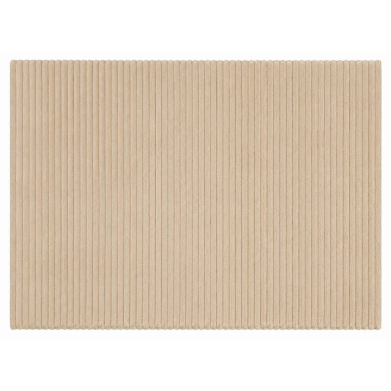 ALFOMBRA ULTRASUAVE CON RELIEVE DE RAYAS (crema, 140x200)
