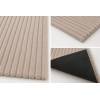ALFOMBRA ULTRASUAVE CON RELIEVE DE RAYAS (beige, 140x200)