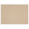 ALFOMBRA ULTRASUAVE CON RELIEVE DE RAYAS (crema, 140x200)