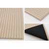 ALFOMBRA ULTRASUAVE CON RELIEVE DE RAYAS (crema, 140x200)