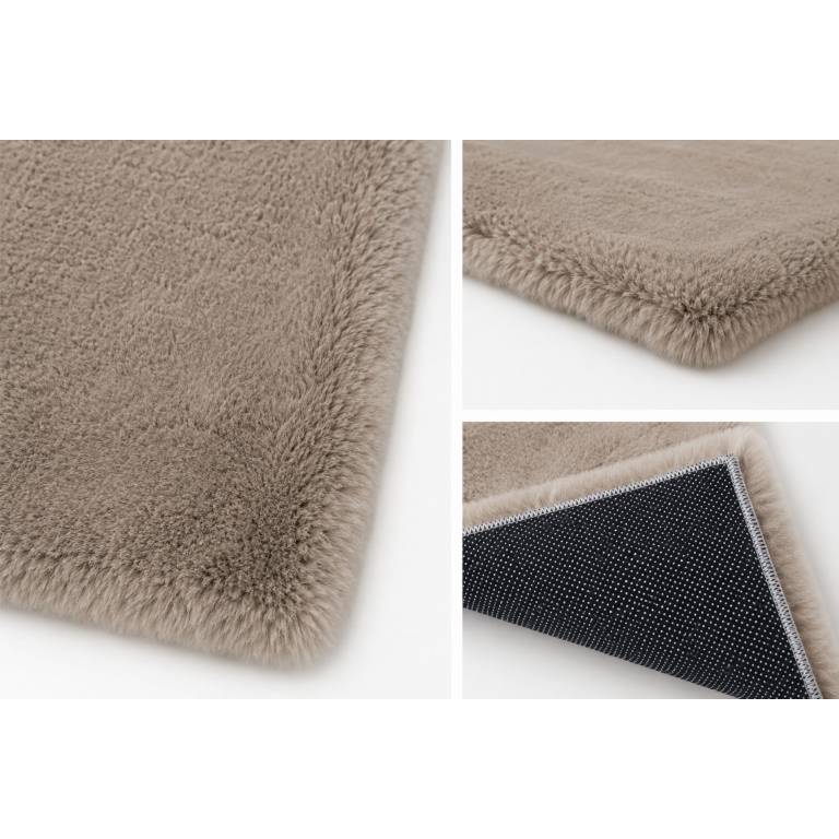 ALFOMBRA DE PELO LARGO EFECTO PIEL (natural, 120x180)