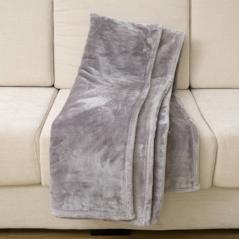 MANTA TACTO SEDA SUPER SUAVE marrón