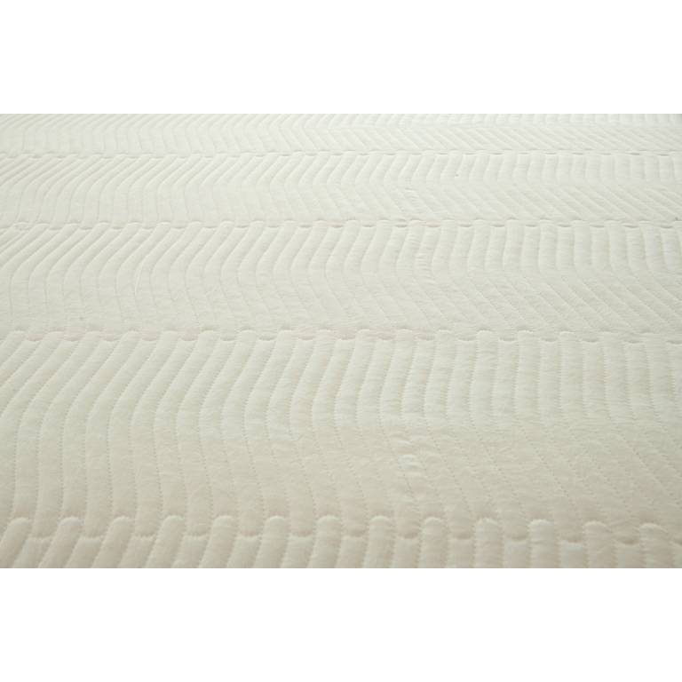 CONJUNTO COLCHA ONDAS TACTO SUAVE Y FUNDAS DE COJIN (natural, Cama 135:235x270)