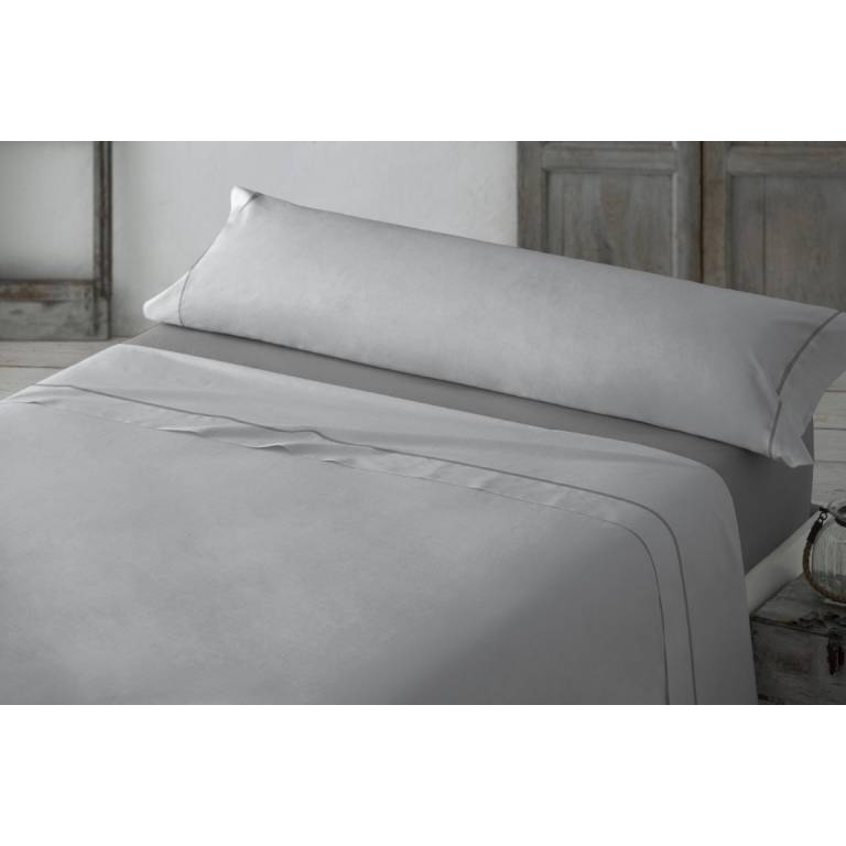 JUEGO SÁBANAS CON VIVO 3 PIEZAS gris