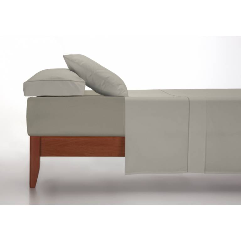 JUEGO SÁBANAS CON VIVO 3 PIEZAS beige