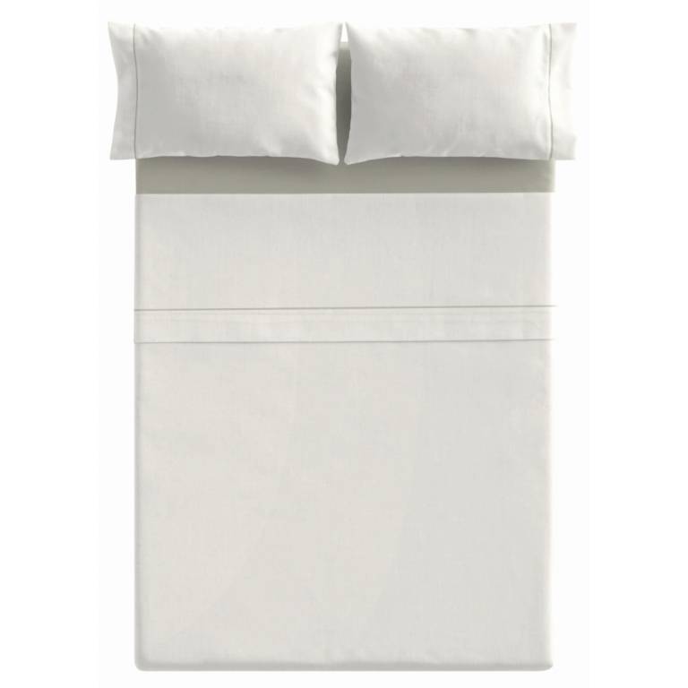 JUEGO SÁBANAS CON VIVO 3 PIEZAS (natural, Cama 90:160x270)