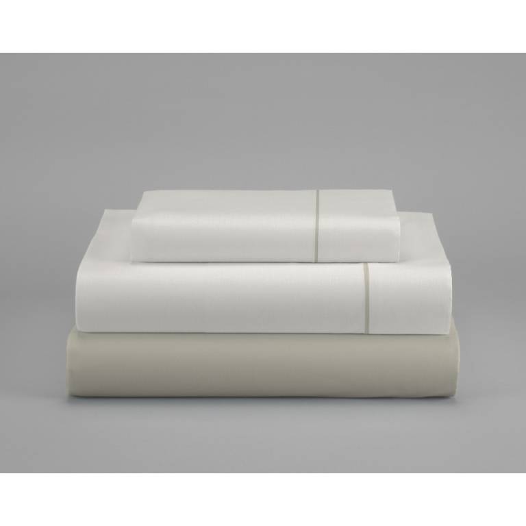 JUEGO SÁBANAS CON VIVO 3 PIEZAS (natural, Cama 90:160x270)