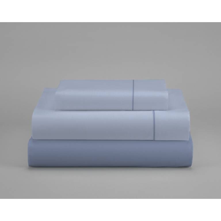 JUEGO SÁBANAS CON VIVO 3 PIEZAS (azul, Cama 90:160x270)