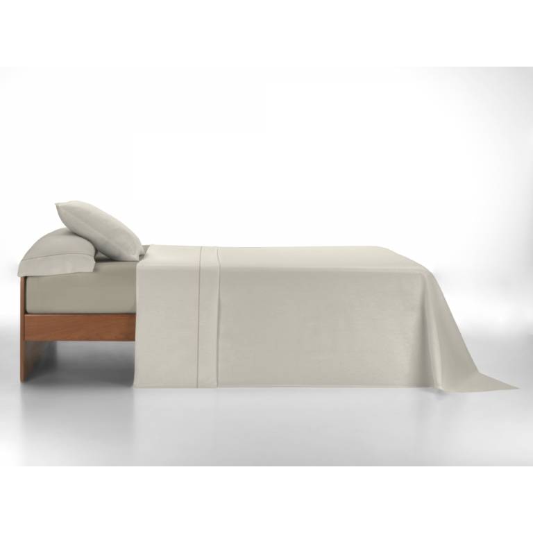JUEGO SÁBANAS CON VIVO 3 PIEZAS (beige, Cama 180:270x270)