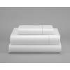 JUEGO SÁBANAS LISO FESTÓN 3 PIEZAS 100% ALGODÓN (blanco, Cama 90:160x270)