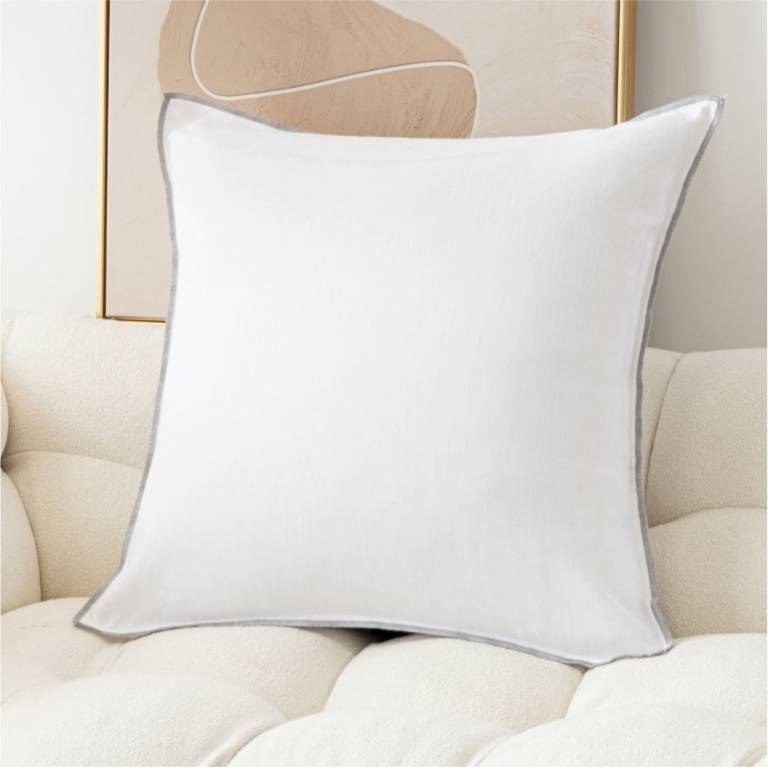 FUNDA DE COJÍN LISA (gris, 60x60)