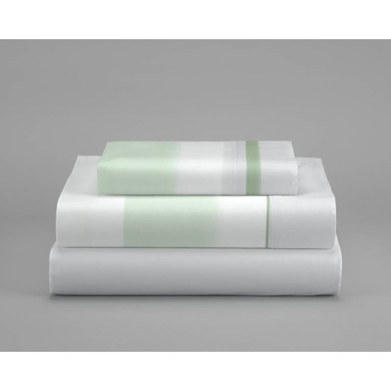 JUEGO SÁBANAS CORALINA ESTAMPADO RAYAS (verde, Cama 090:160x260)