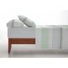 JUEGO SÁBANAS CORALINA ESTAMPADO RAYAS (verde, Cama 090:160x260)