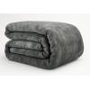 MANTA DE CAMA TACTO TERCIOPELO (gris, Cama 135:220x240)