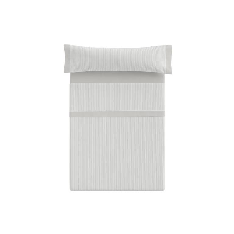 JUEGO SÁBANAS 3 PIEZAS ESTAMPADO MIL RAYAS (gris, Cama 150(2):240x270)