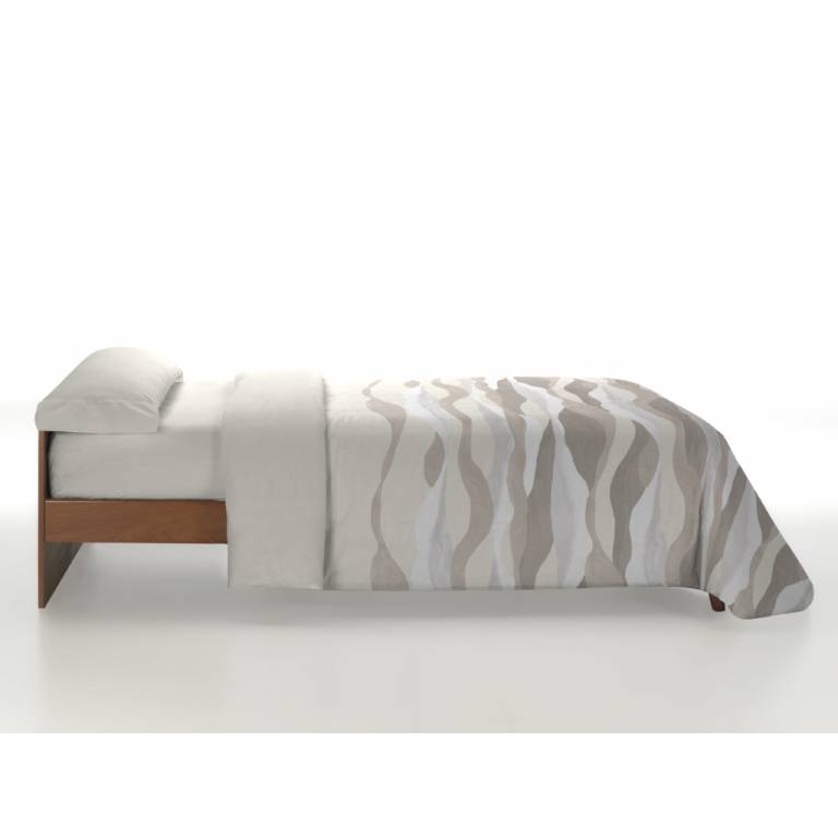 JUEGO FUNDA NÓRDICA ESTAMPADO GEOMÉTRICO (beige, Cama 90:155x270)