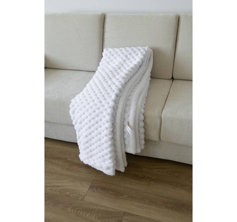 MANTA TEXTURA TACTO SUAVE CON BORREGUILLO