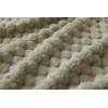 MANTA TEXTURA TACTO SUAVE CON BORREGUILLO (beige, 140x200)