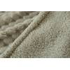 MANTA TEXTURA TACTO SUAVE CON BORREGUILLO (beige, 140x200)