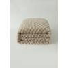 MANTA TEXTURA TACTO SUAVE CON BORREGUILLO (beige, 140x200)