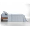 JUEGO SÁBANAS ESTAMPADO VICHY (azul, Cama 105:180x270)