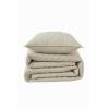 CONJUNTO COLCHA BORDADA FLORES TACTO SUAVE Y FUNDAS DE COJÍN (beige, Cama 200:300x270)